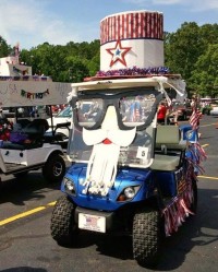 4th of July Golf Cart